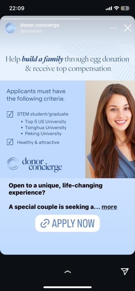 Egg Donor Ads